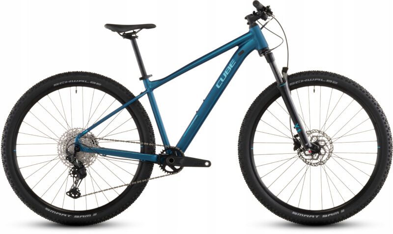 Rower górski niebieski z powietrznym amortyzatorem CUBE Attention Pro L 29 2026