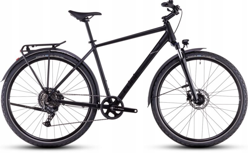 Rower crossowy z bagażnikiem CUBE Nature ONE Allroad L 58cm czarny 2026