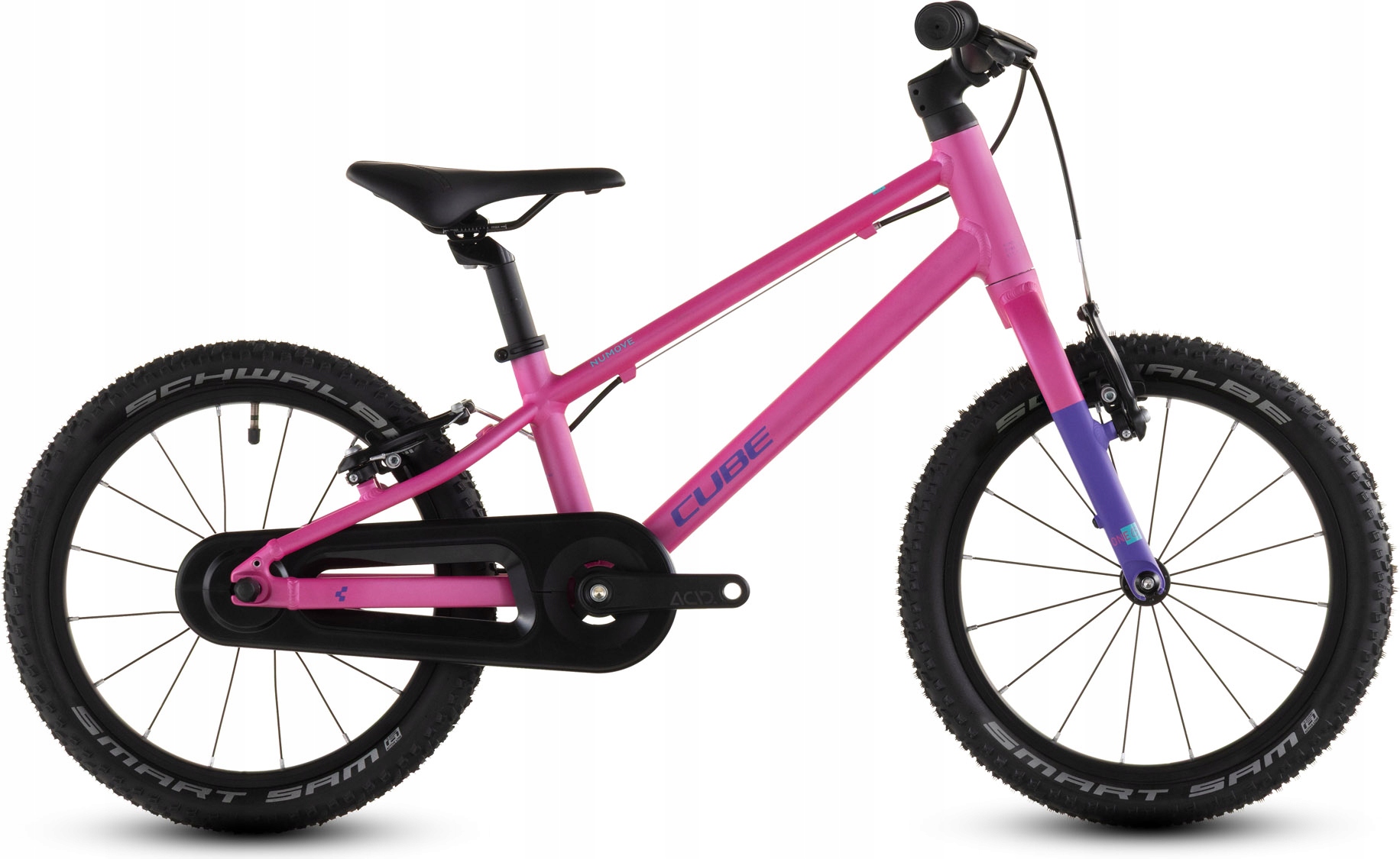 Lekki rower dziecięcy CUBE Numove 160 16 cali fucsia plum 2026