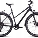 Rower crossowy damski z bagażnikiem i błotnikami CUBE Nature One Allroad 46cm czarny 2026